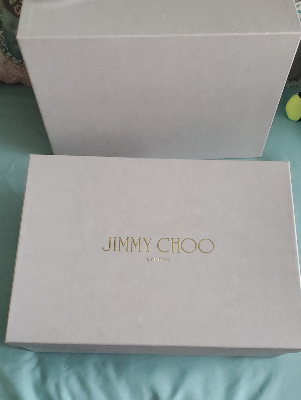 Jimmy Choo White Box with Gold Logo
